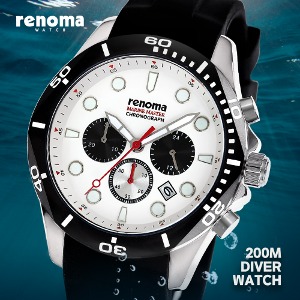 레노마 RE-2304 마린마스터 방수 사파이어글래스 남자 시계 WH