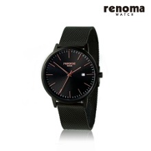 [레노마] RE 2204 남성용 매쉬 밴드 시계 BK (블랙)